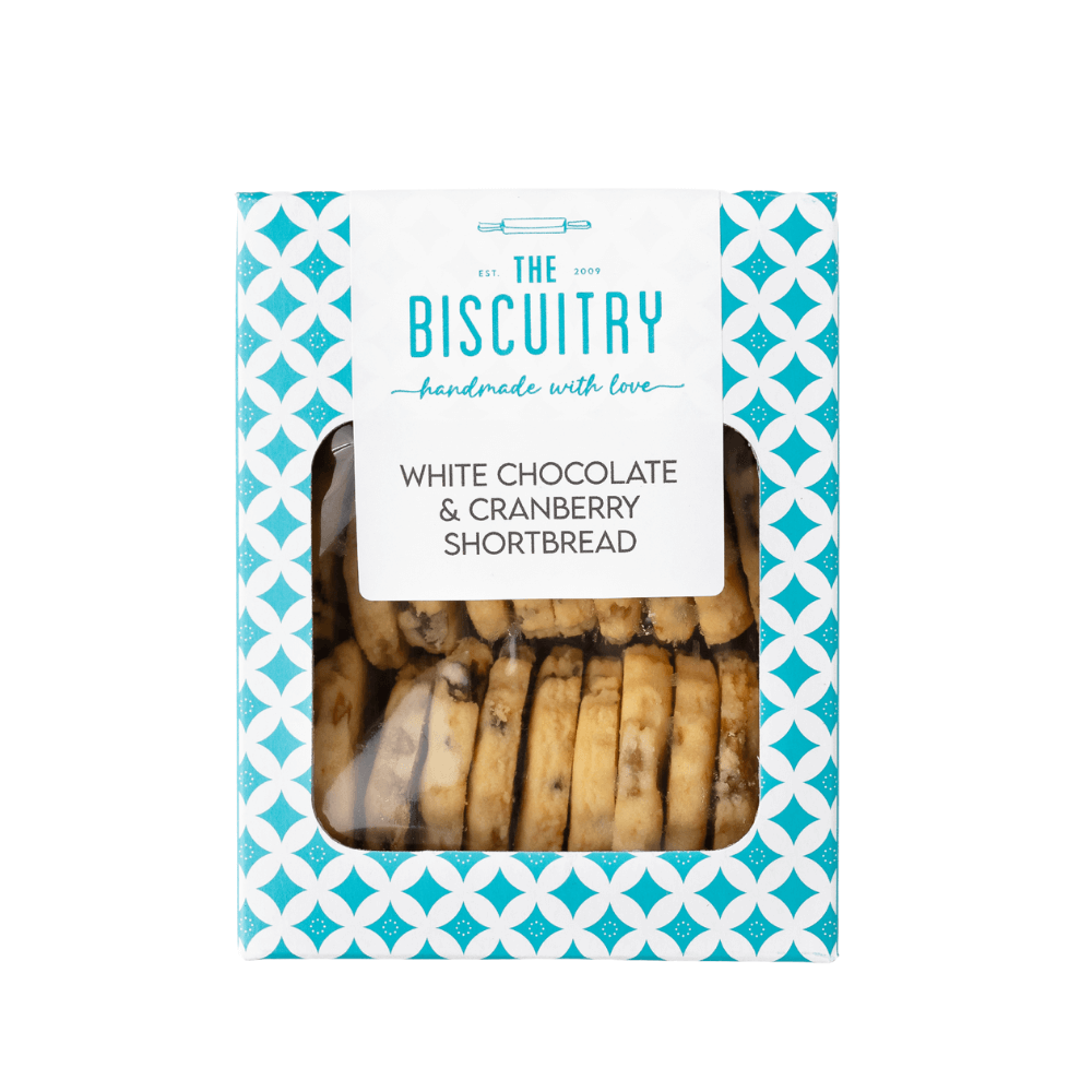 White Chocolate & Cranberry Shortbread