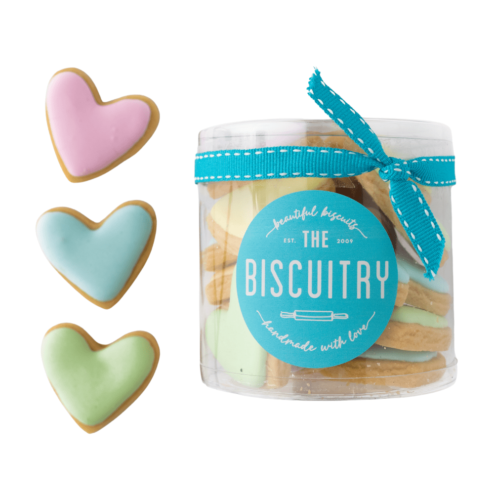 Iced Soetkoekie Tubs - Hearts