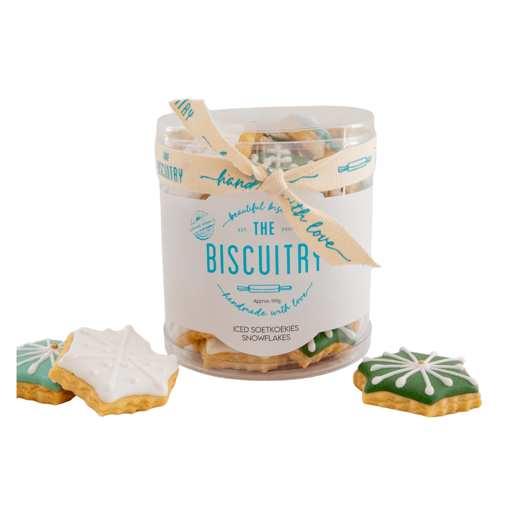 Iced Soetkoekies Snowflakes